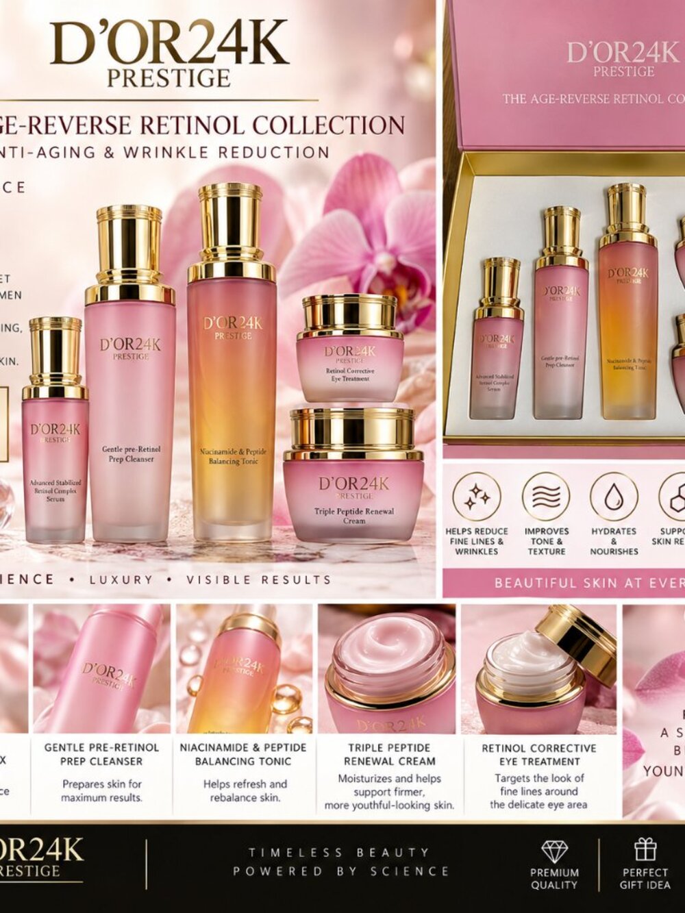 D’OR24K PRESTIGE — AGE-REVERSE RETINOL COLLECTION